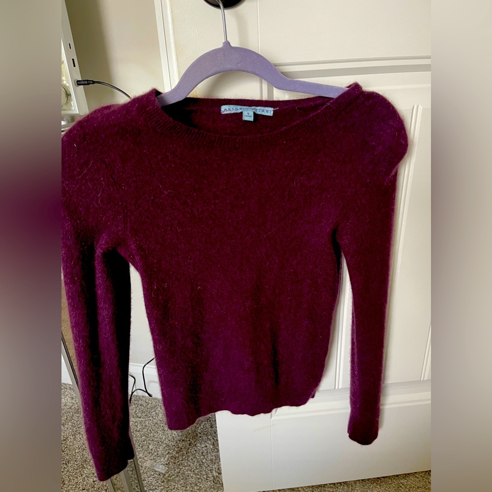 Plum cashmere sweater